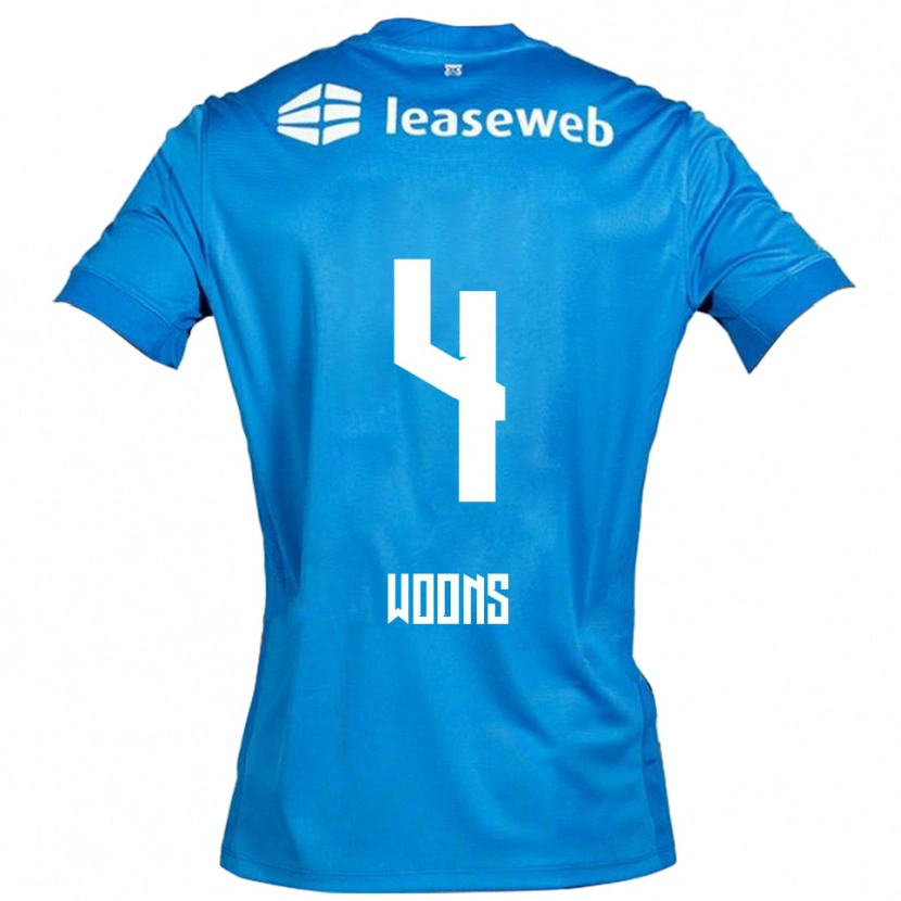 Danxen Damen Karlijn Woons #4 Blau Weiß Auswärtstrikot Trikot 2025/26 T-Shirt