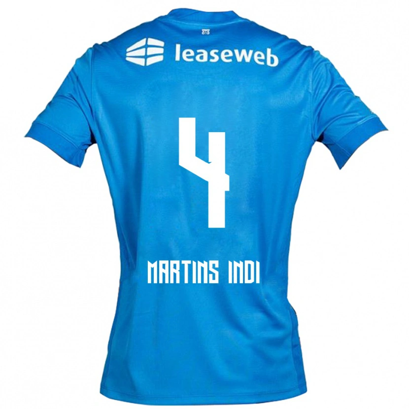 Danxen Damen Bruno Martins Indi #4 Blau Weiß Auswärtstrikot Trikot 2025/26 T-Shirt