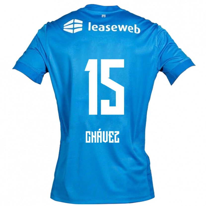 Danxen Damen Mateo Chávez #15 Blau Weiß Auswärtstrikot Trikot 2025/26 T-Shirt