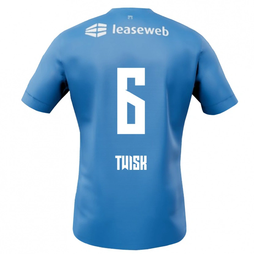 Danxen Damen Nick Twisk #6 Blau Weiß Auswärtstrikot Trikot 2025/26 T-Shirt