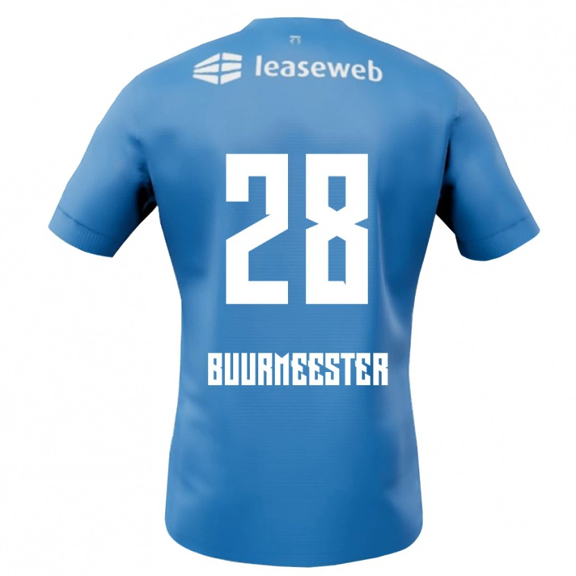 Danxen Damen Zico Buurmeester #28 Blau Weiß Auswärtstrikot Trikot 2025/26 T-Shirt