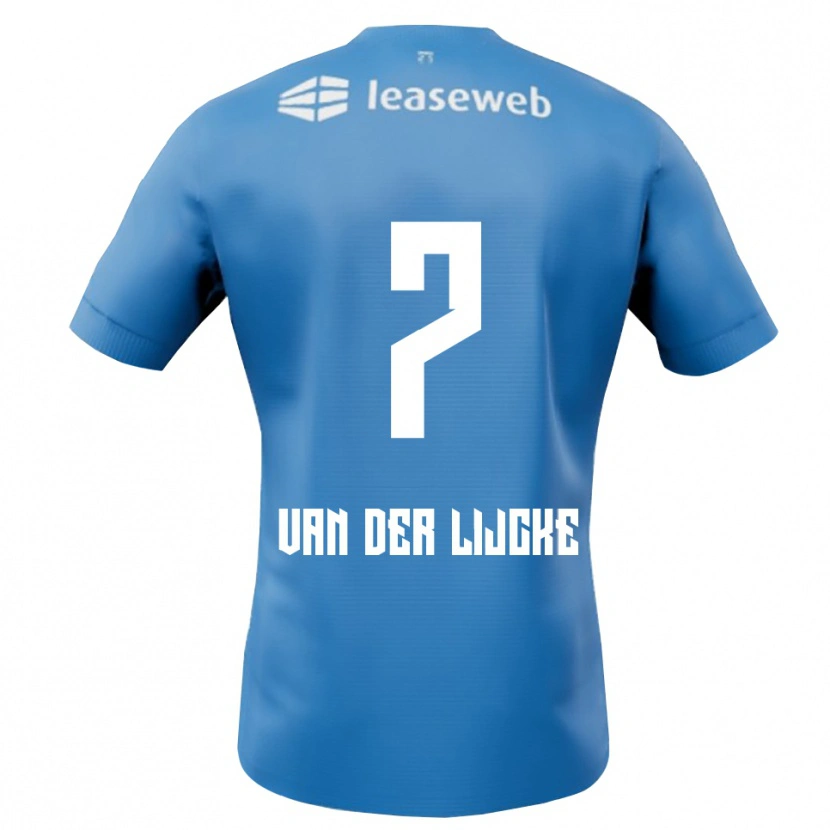 Danxen Damen Donny Van Der Lijcke #7 Blau Weiß Auswärtstrikot Trikot 2025/26 T-Shirt