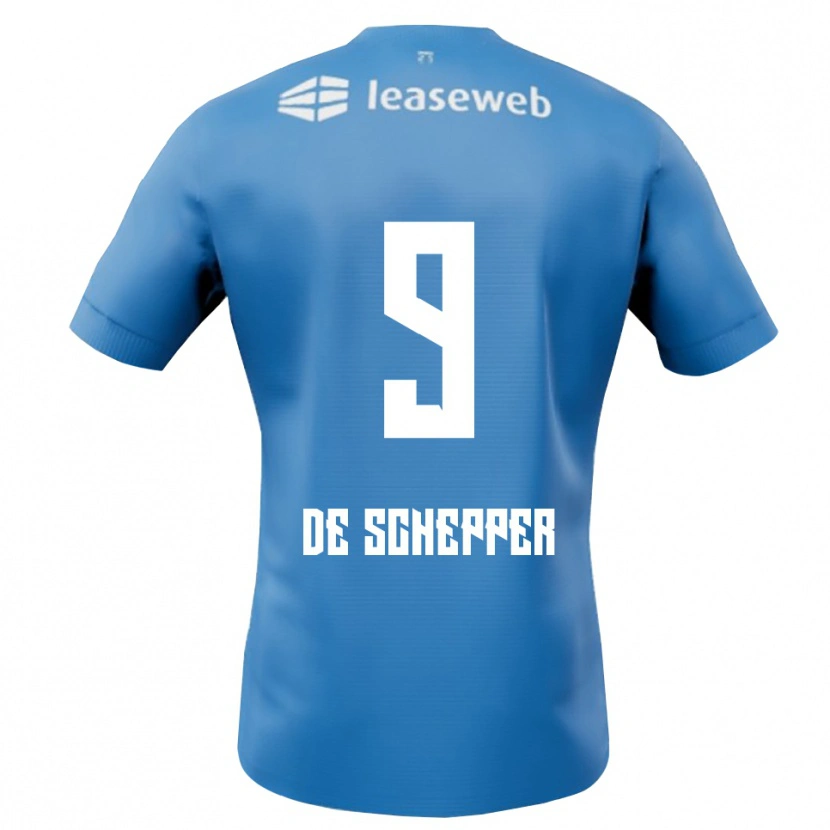 Danxen Damen Dean Ijssel De Schepper #9 Blau Weiß Auswärtstrikot Trikot 2025/26 T-Shirt