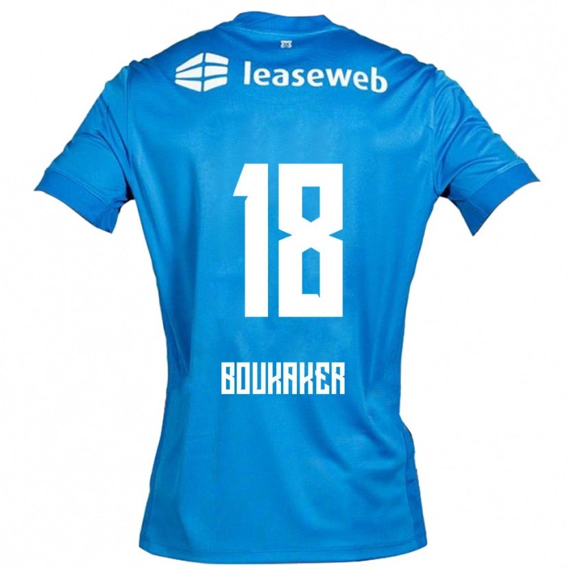 Danxen Damen Romaissa Boukaker #18 Blau Weiß Auswärtstrikot Trikot 2025/26 T-Shirt