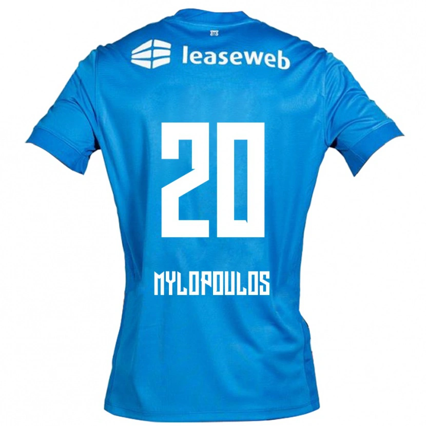 Danxen Damen Marios Mylopoulos #20 Blau Weiß Auswärtstrikot Trikot 2025/26 T-Shirt