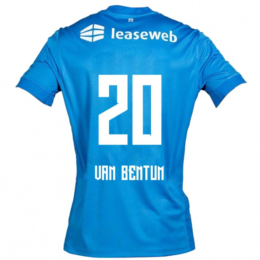 Danxen Damen Mirte Van Bentum #20 Blau Weiß Auswärtstrikot Trikot 2025/26 T-Shirt