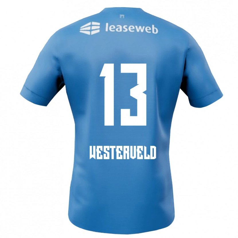 Danxen Damen Sem Westerveld #13 Blau Weiß Auswärtstrikot Trikot 2025/26 T-Shirt