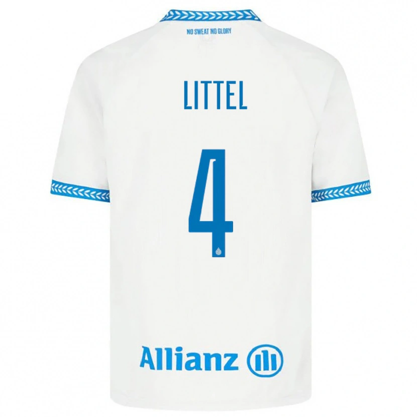 Danxen Damen Amy Littel #4 Blau Weiß Auswärtstrikot Trikot 2025/26 T-Shirt