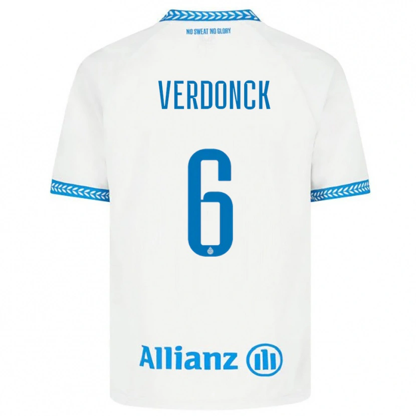 Danxen Damen Saar Verdonck #6 Blau Weiß Auswärtstrikot Trikot 2025/26 T-Shirt