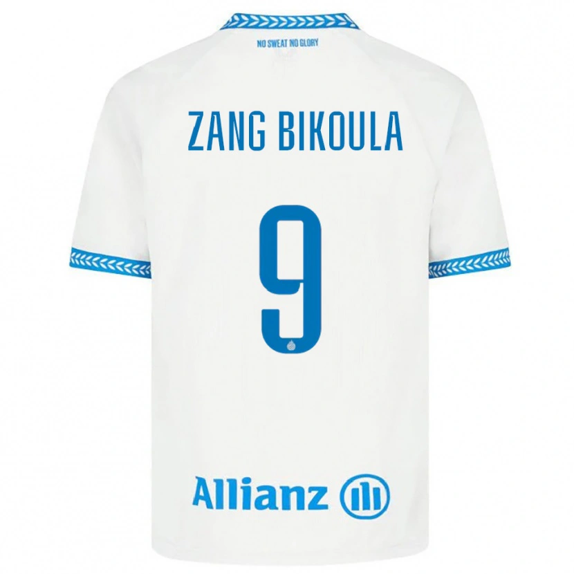 Danxen Damen Véronique Zang Bikoula #9 Blau Weiß Auswärtstrikot Trikot 2025/26 T-Shirt