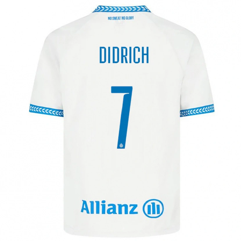 Danxen Damen Brian Didrich #7 Blau Weiß Auswärtstrikot Trikot 2025/26 T-Shirt