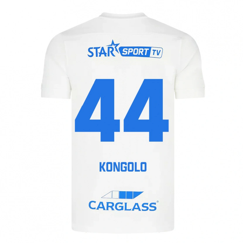 Danxen Damen Josué Kongolo #44 Weiß Blau Auswärtstrikot Trikot 2025/26 T-Shirt