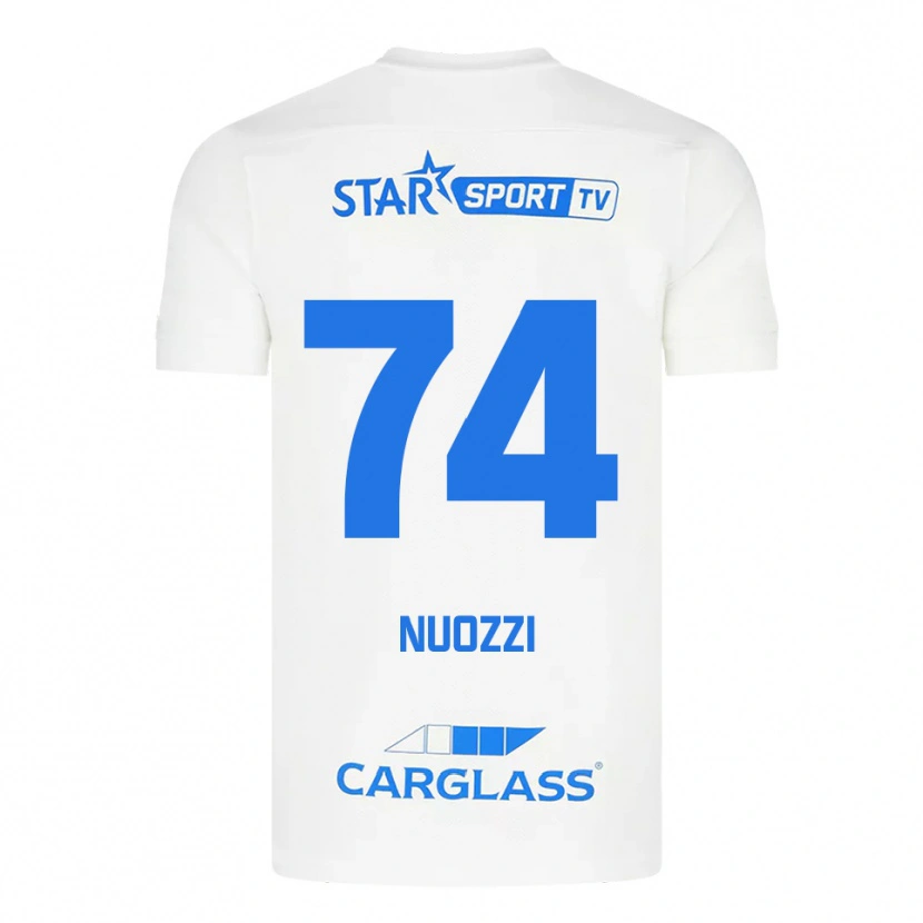 Danxen Damen Cédric Nuozzi #74 Weiß Blau Auswärtstrikot Trikot 2025/26 T-Shirt