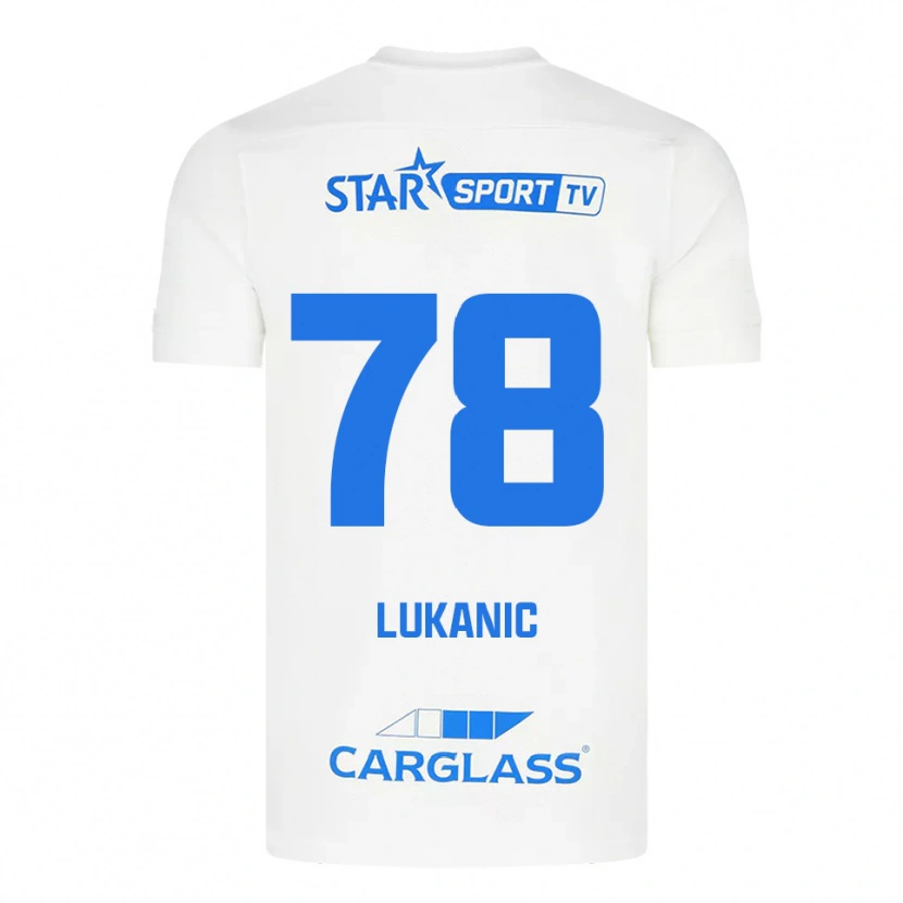 Danxen Damen Luka Lukanic #78 Weiß Blau Auswärtstrikot Trikot 2025/26 T-Shirt