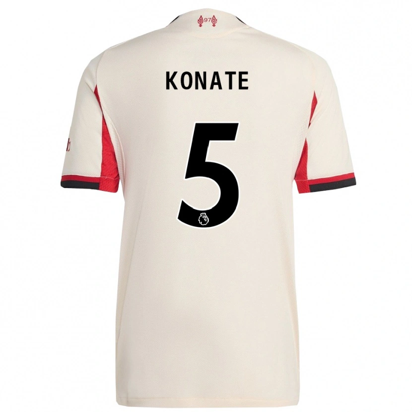 Danxen Damen Ibrahima Konaté #5 Weiß Schwarz Auswärtstrikot Trikot 2025/26 T-Shirt