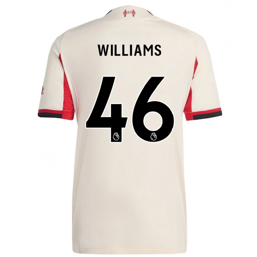 Danxen Damen Rhys Williams #46 Weiß Schwarz Auswärtstrikot Trikot 2025/26 T-Shirt