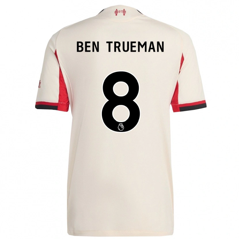 Danxen Damen Ben Trueman #8 Weiß Schwarz Auswärtstrikot Trikot 2025/26 T-Shirt