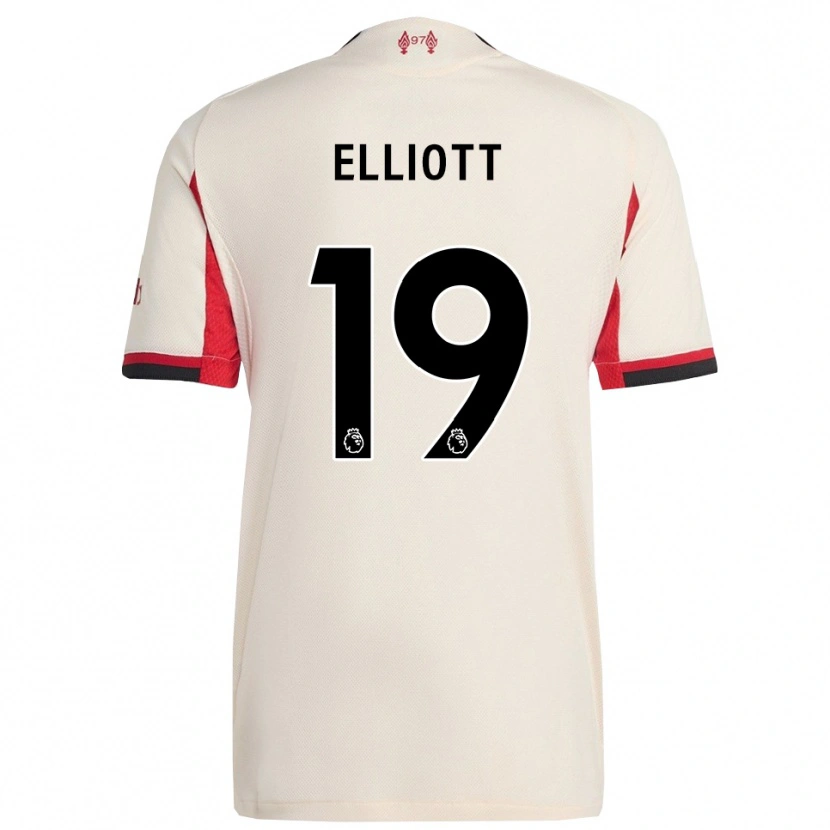 Danxen Damen Harvey Elliott #19 Weiß Schwarz Auswärtstrikot Trikot 2025/26 T-Shirt