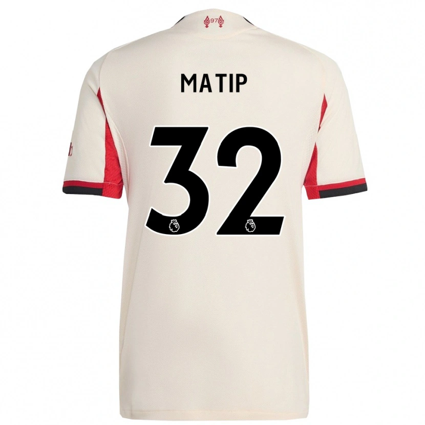 Danxen Damen Joel Matip #32 Weiß Schwarz Auswärtstrikot Trikot 2025/26 T-Shirt