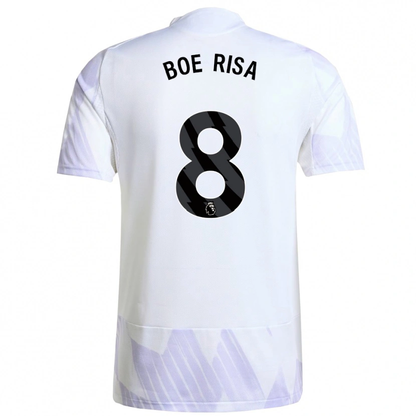 Danxen Damen Vilde Boe Risa #8 Weiß Lila Lila Auswärtstrikot Trikot 2025/26 T-Shirt