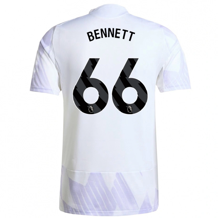 Danxen Damen Rhys Bennett #66 Weiß Lila Lila Auswärtstrikot Trikot 2025/26 T-Shirt