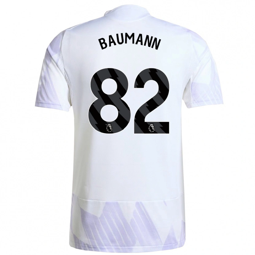 Danxen Damen Zach Baumann #82 Weiß Lila Lila Auswärtstrikot Trikot 2025/26 T-Shirt