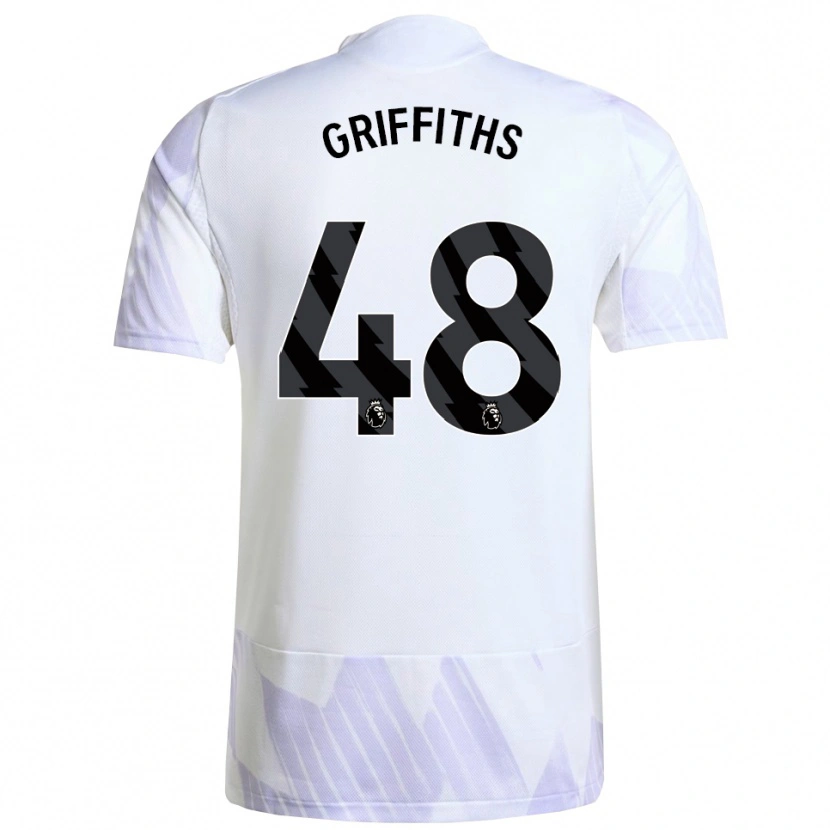 Danxen Damen Mared Griffiths #48 Weiß Lila Lila Auswärtstrikot Trikot 2025/26 T-Shirt