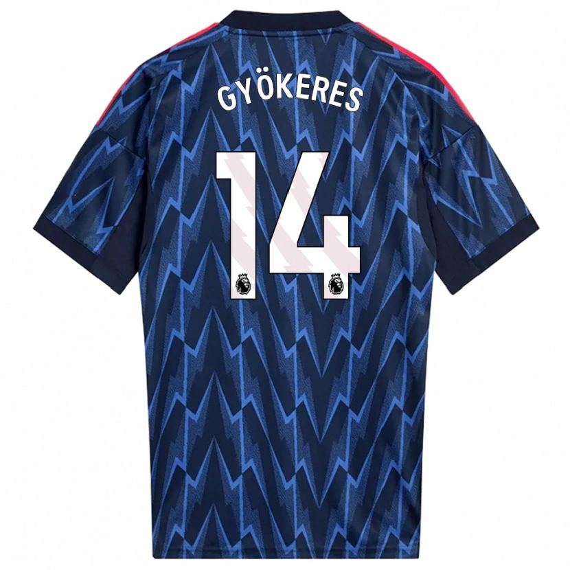 Danxen Damen Viktor Gyökeres #14 Marine Rot Auswärtstrikot Trikot 2025/26 T-Shirt