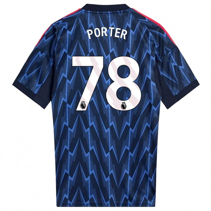 Danxen Damen Jack Porter #78 Marine Rot Auswärtstrikot Trikot 2025/26 T-Shirt