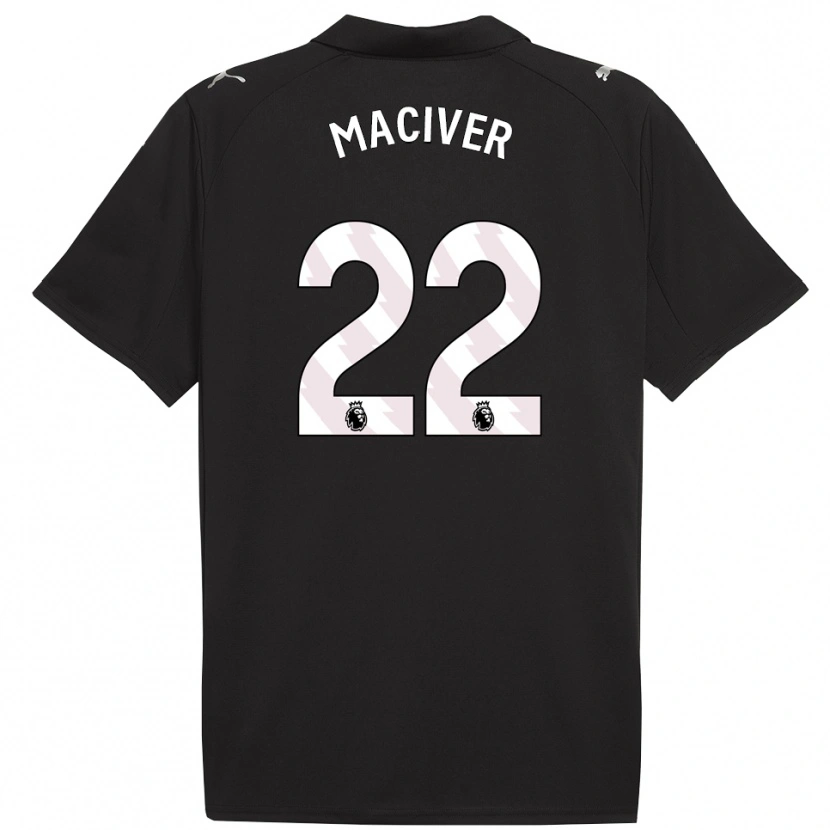 Danxen Damen Sandy Maciver #22 Schwarz Weiß Auswärtstrikot Trikot 2025/26 T-Shirt