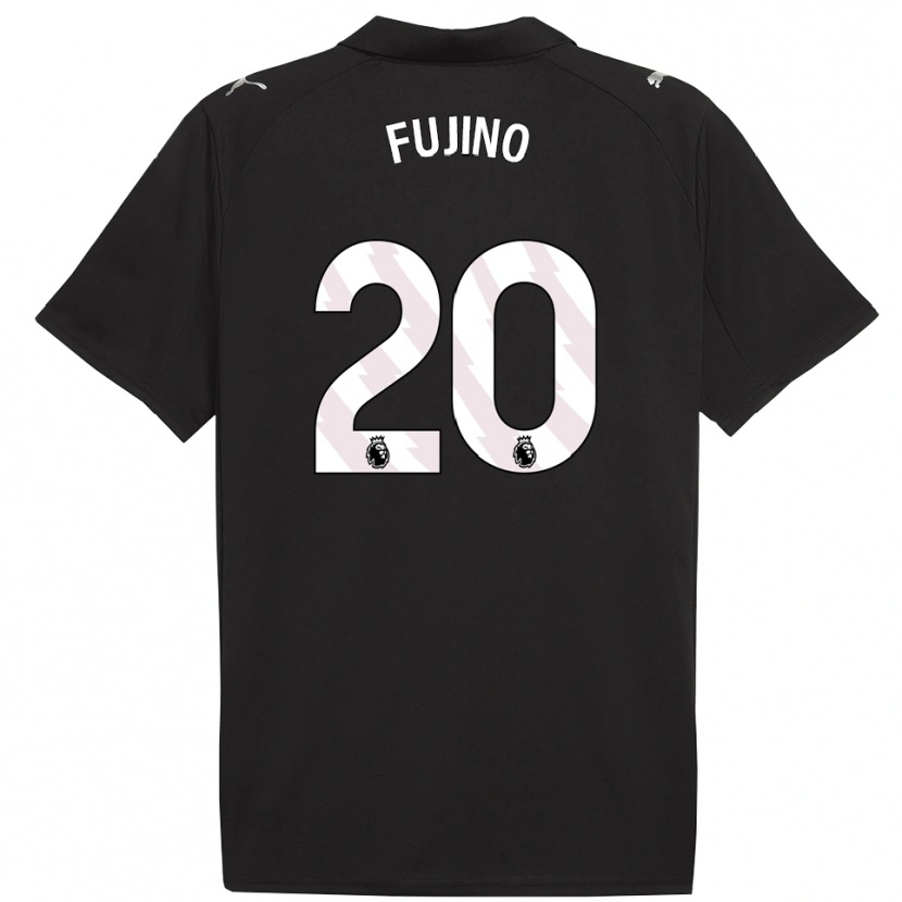 Danxen Damen Aoba Fujino #20 Schwarz Weiß Auswärtstrikot Trikot 2025/26 T-Shirt