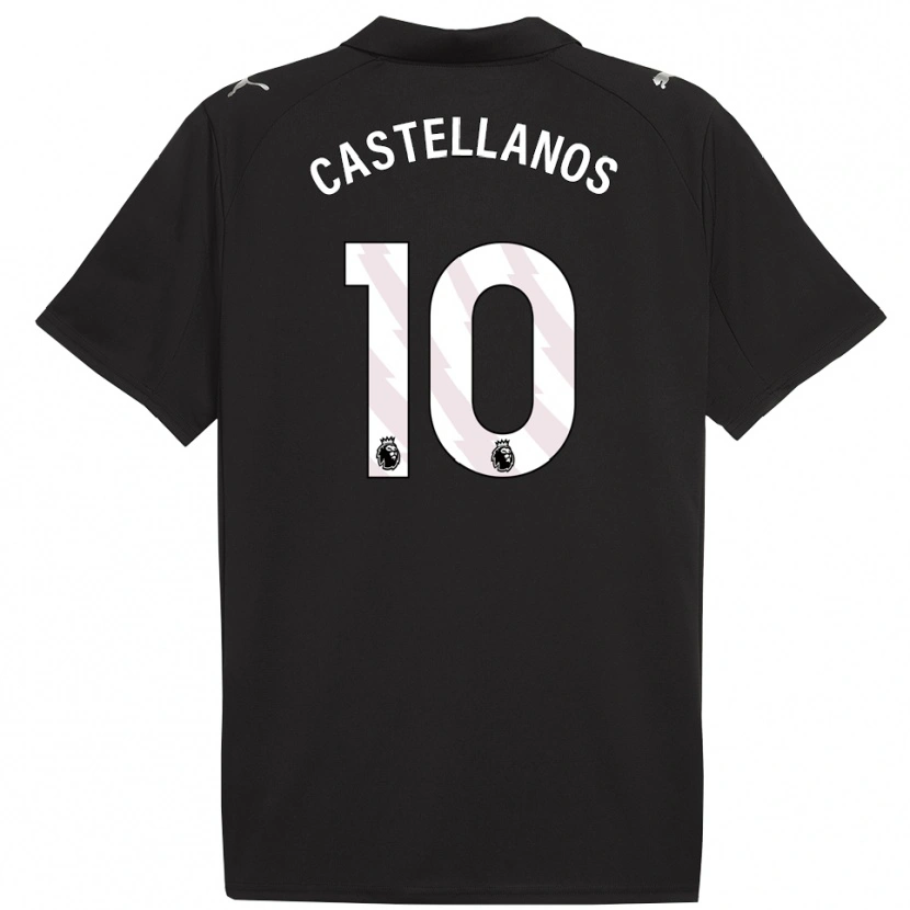 Danxen Damen Deyna Castellanos #10 Schwarz Weiß Auswärtstrikot Trikot 2025/26 T-Shirt
