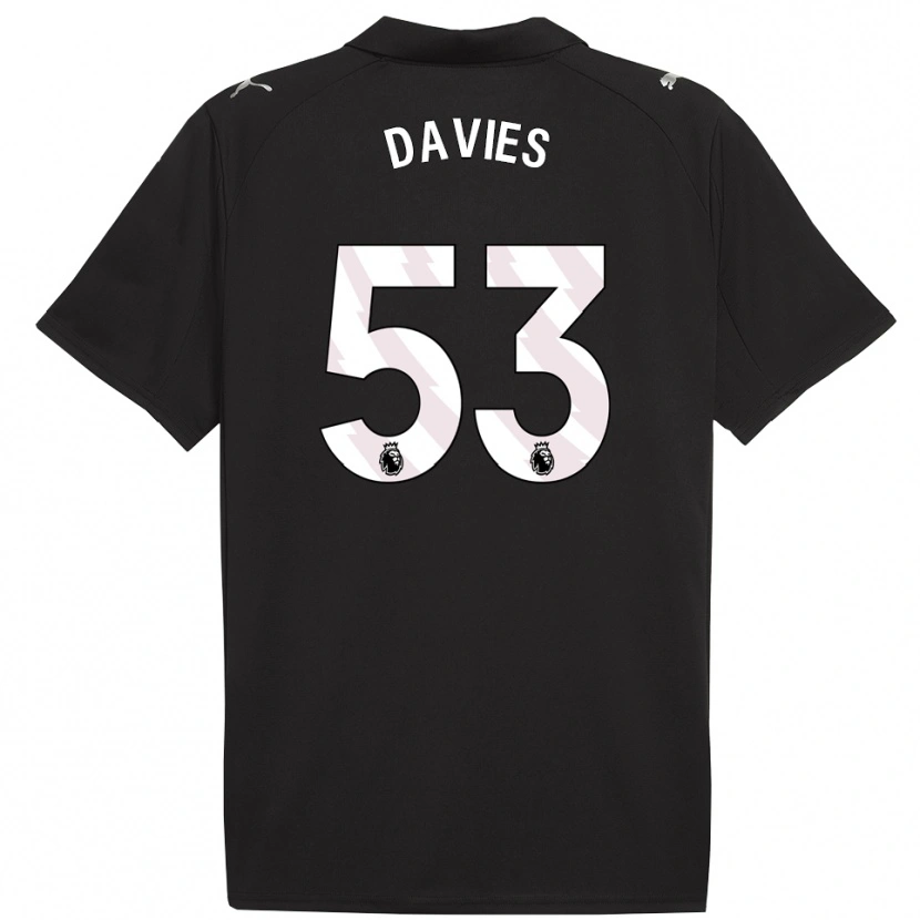 Danxen Damen Mayzee Davies #53 Schwarz Weiß Auswärtstrikot Trikot 2025/26 T-Shirt