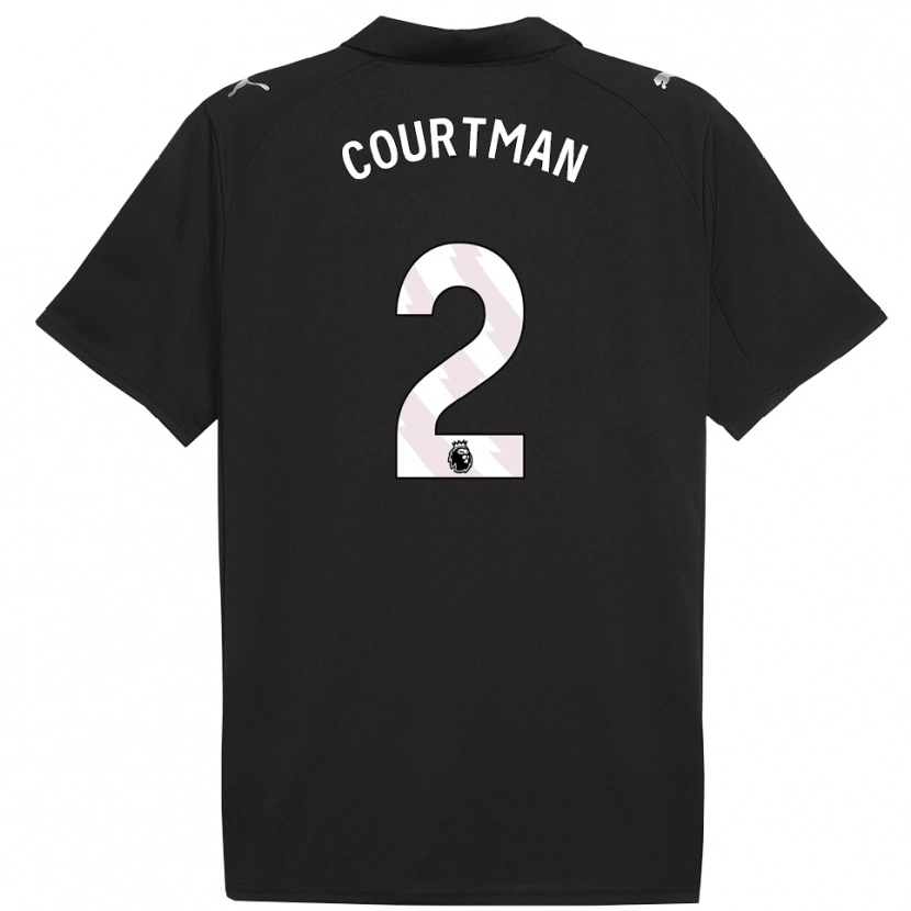 Danxen Damen Charlie Courtman #2 Schwarz Weiß Auswärtstrikot Trikot 2025/26 T-Shirt