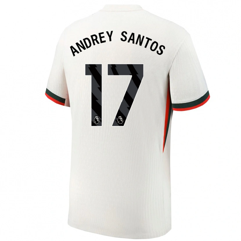 Danxen Damen Andrey Santos #17 Weiß Grün Auswärtstrikot Trikot 2025/26 T-Shirt