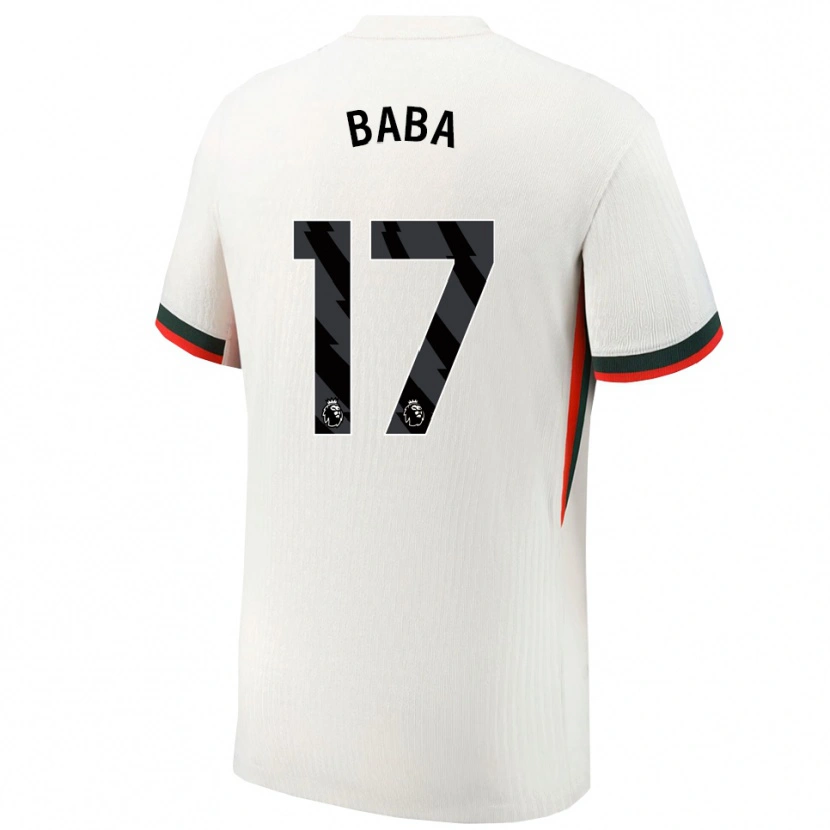 Danxen Damen Abdul-Rahman Baba #17 Weiß Grün Auswärtstrikot Trikot 2025/26 T-Shirt