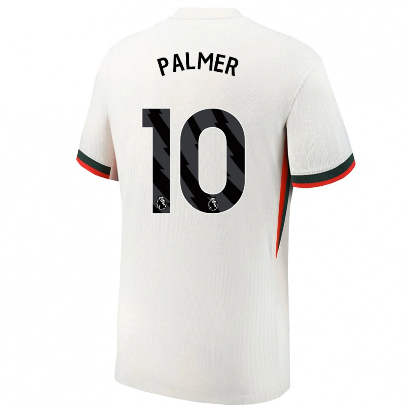 Danxen Damen Cole Palmer #10 Weiß Grün Auswärtstrikot Trikot 2025/26 T-Shirt