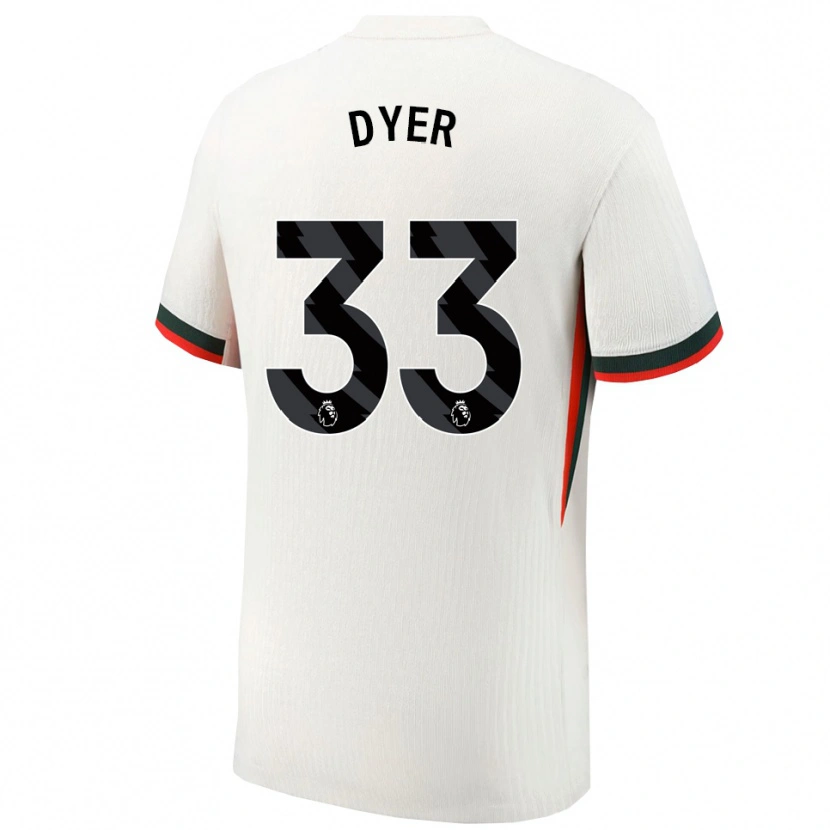 Danxen Damen Kiano Dyer #33 Weiß Grün Auswärtstrikot Trikot 2025/26 T-Shirt