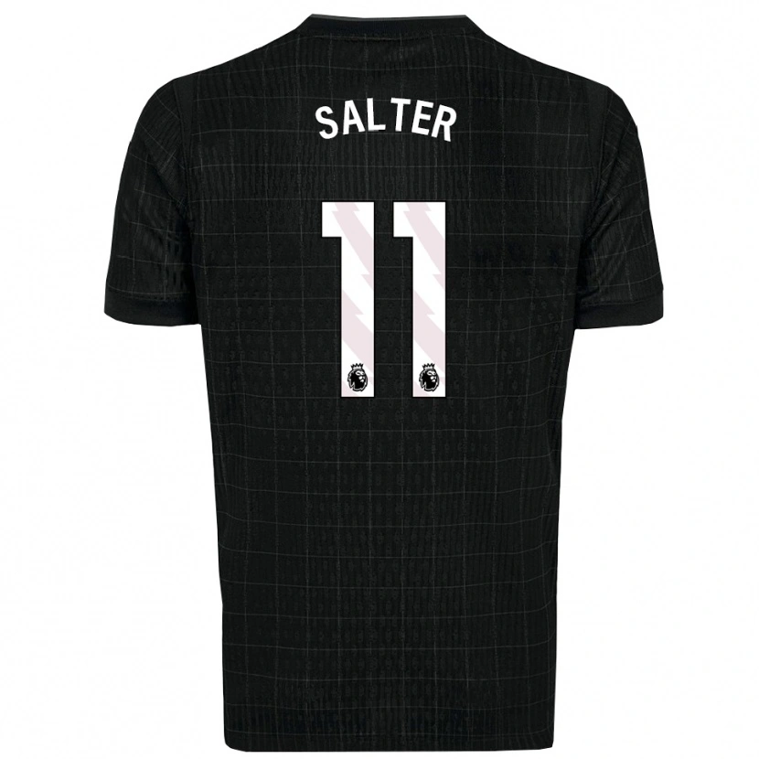 Danxen Damen Oliver Salter #11 Schwarz Grau Auswärtstrikot Trikot 2025/26 T-Shirt