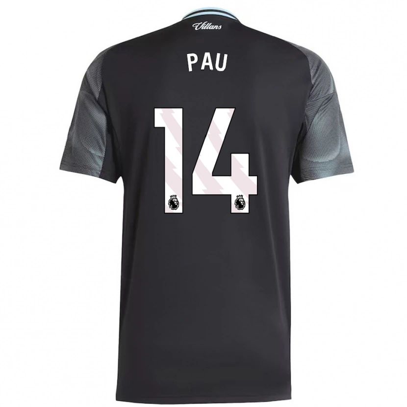 Danxen Damen Pau Torres #14 Schwarz Himmelblau Auswärtstrikot Trikot 2025/26 T-Shirt