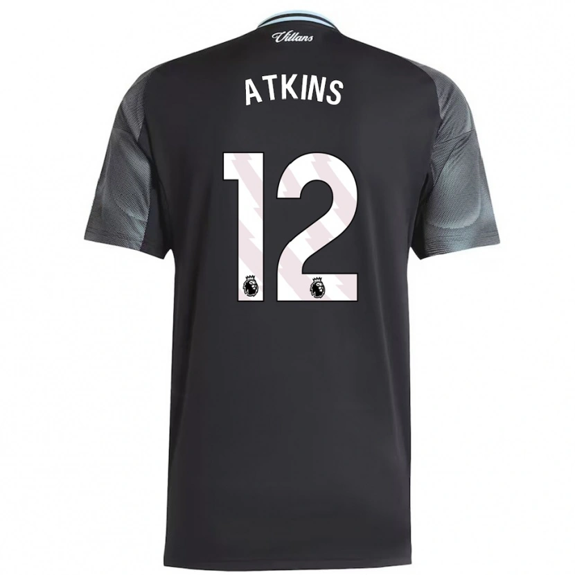 Danxen Damen Clay Atkins #12 Schwarz Himmelblau Auswärtstrikot Trikot 2025/26 T-Shirt
