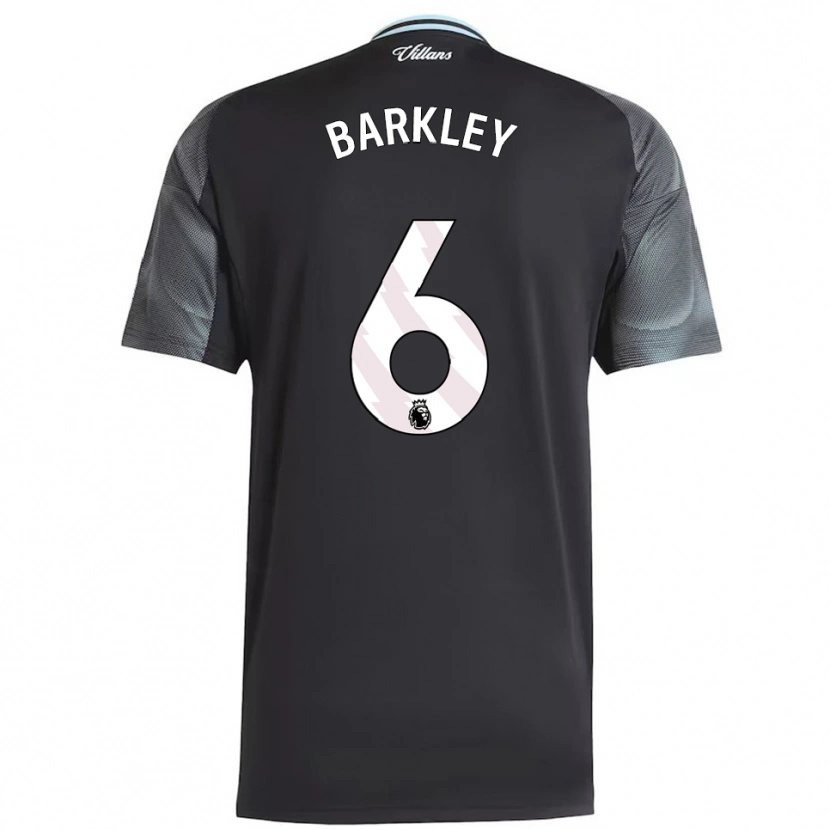 Danxen Damen Ross Barkley #6 Schwarz Himmelblau Auswärtstrikot Trikot 2025/26 T-Shirt