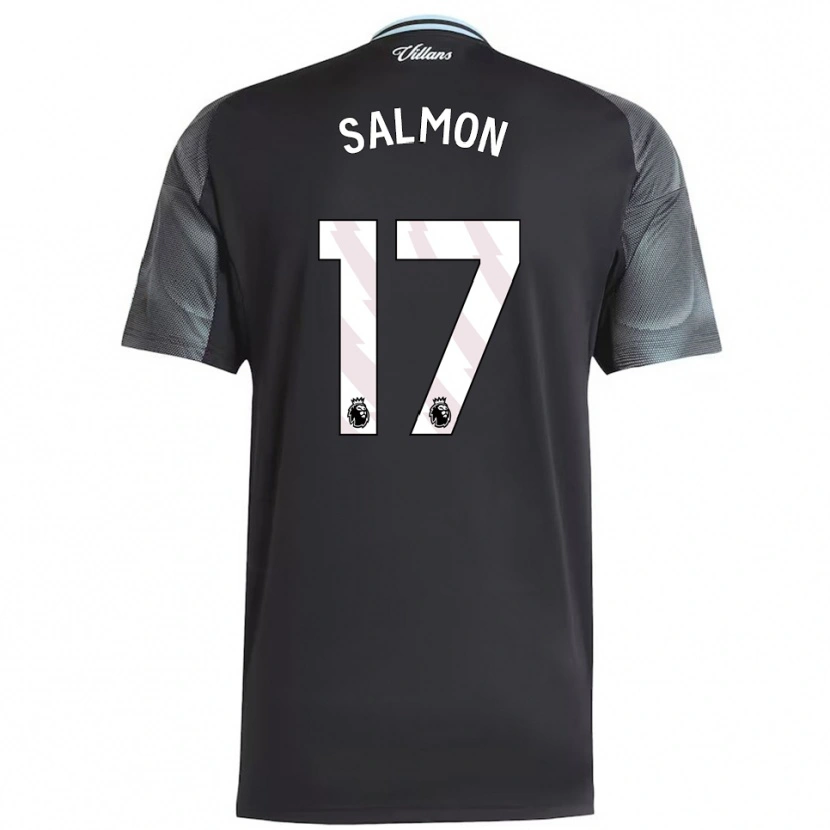 Danxen Damen Ebony Salmon #17 Schwarz Himmelblau Auswärtstrikot Trikot 2025/26 T-Shirt