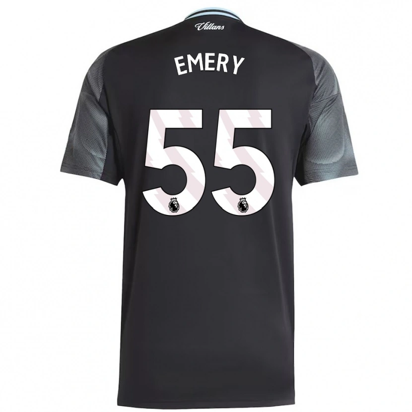 Danxen Damen Lander Emery #55 Schwarz Himmelblau Auswärtstrikot Trikot 2025/26 T-Shirt