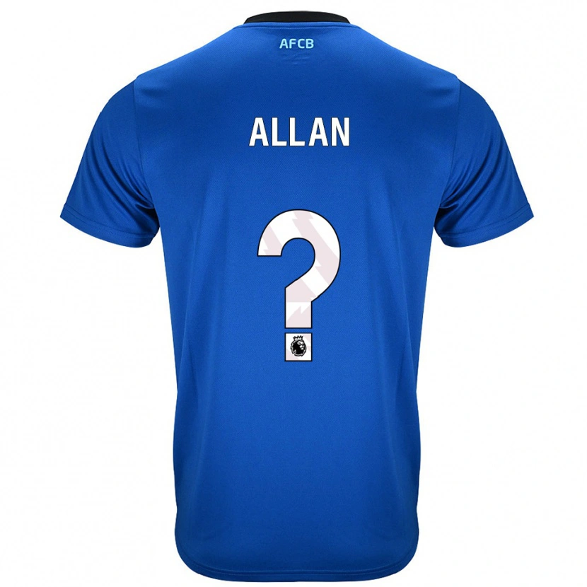 Danxen Damen Mack Allan #0 Blau Schwarz Auswärtstrikot Trikot 2025/26 T-Shirt