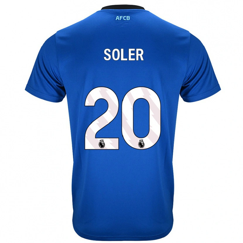 Danxen Damen Julio Soler #20 Blau Schwarz Auswärtstrikot Trikot 2025/26 T-Shirt