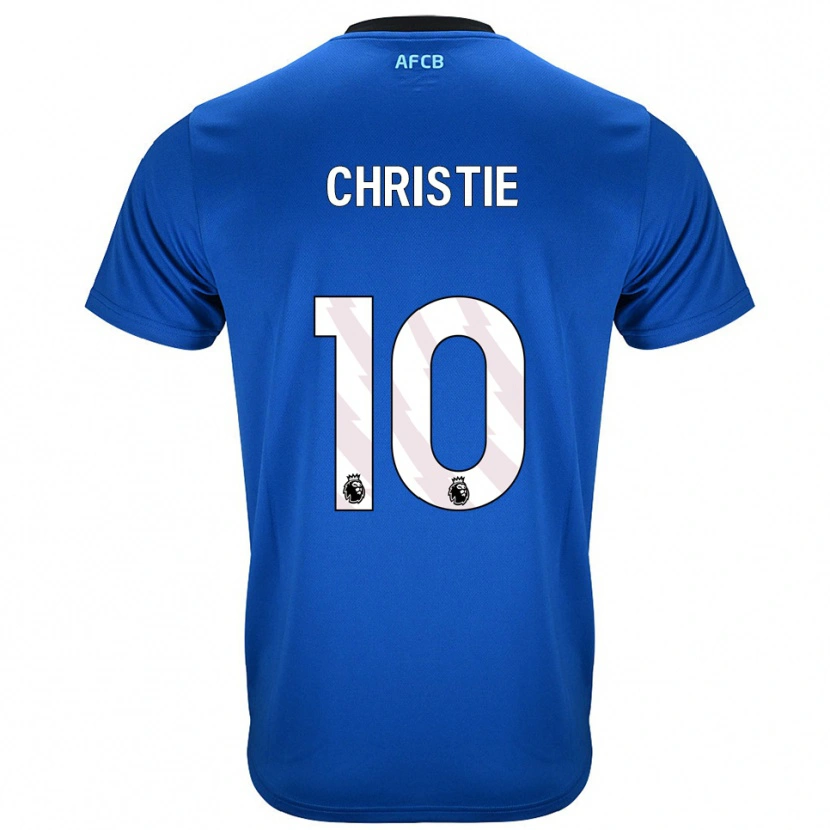 Danxen Damen Ryan Christie #10 Blau Schwarz Auswärtstrikot Trikot 2025/26 T-Shirt
