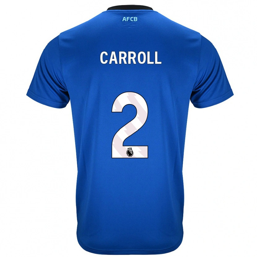 Danxen Damen Ryan Carroll #2 Blau Schwarz Auswärtstrikot Trikot 2025/26 T-Shirt