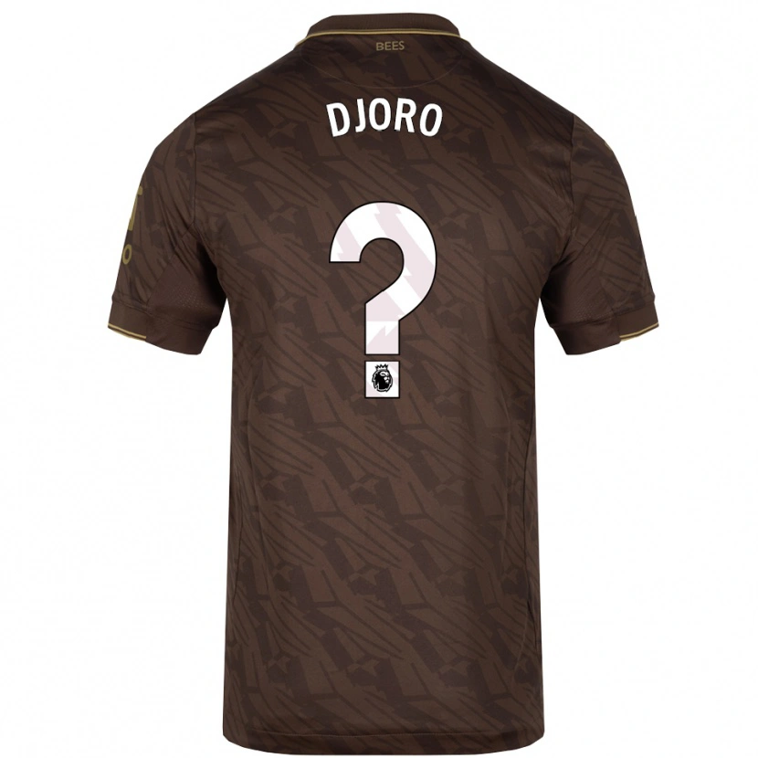 Danxen Damen Josh Djoro #0 Braun Gold Auswärtstrikot Trikot 2025/26 T-Shirt