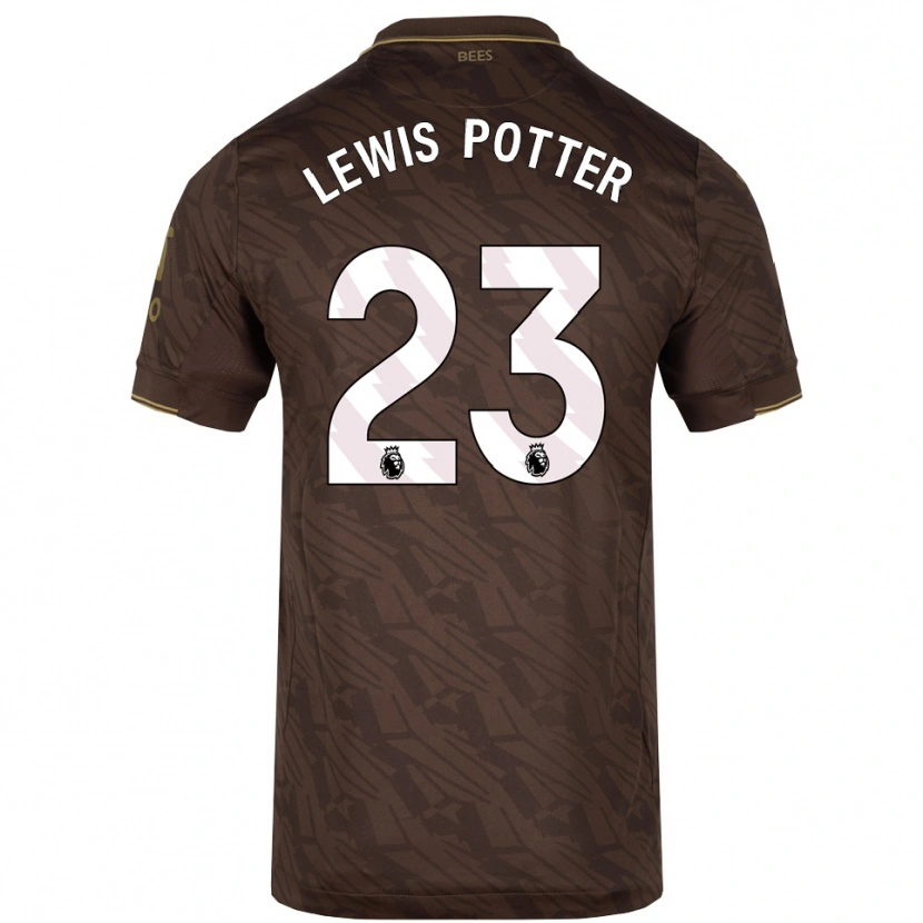 Danxen Damen Keane Lewis-Potter #23 Braun Gold Auswärtstrikot Trikot 2025/26 T-Shirt